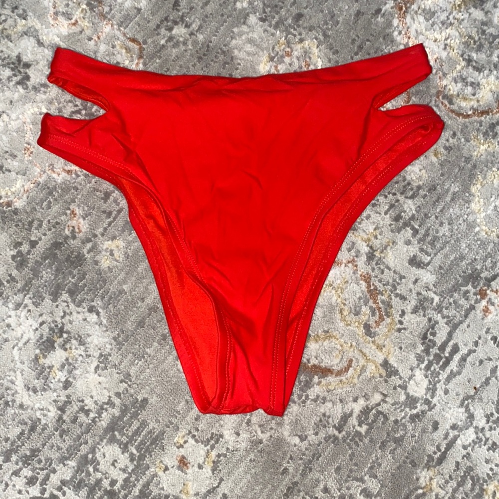 Red swim suit bottoms